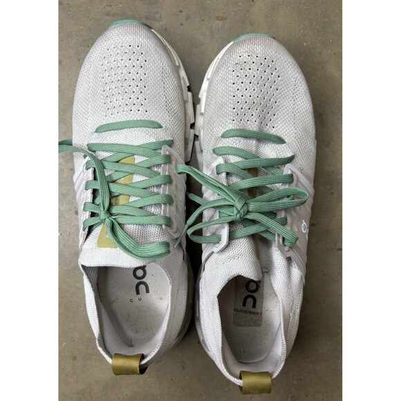 On Cloud Cloudswift 3 Mens Size 8.5M Running Shoes Sneakers White Sage Green main image 4